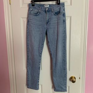 Agolde Mid-Rise Straight Leg Jeans